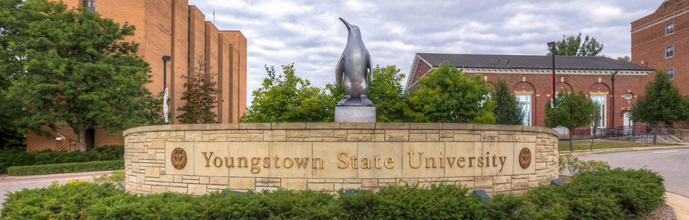 YSU monument on campus